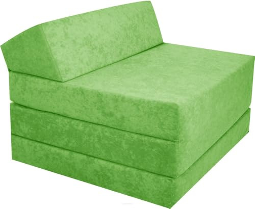 FORTISLINE Klappmatratze 200x70x10 cm mit Kopfteil, 3-teilige Faltmatratze, Gästematratze und Reisematratze, Schaumstoffmatratze mit waschbarem Bezug, Oeko-TEX, hergestellt in der EU