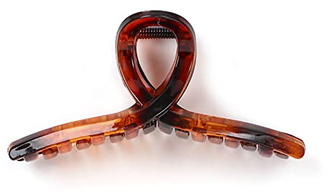 Olakin Pinzas Para el Pelo, Garra de Pelo de Antideslizantes, Hair Claw para Mujeres y Niñas (Marrón Transparente)