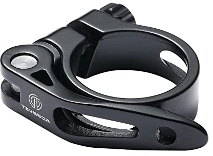 Teyssor Sattelklemme 28,6mm 31,8mm 34,9mm Fahrrad Sattelstützenklemme mit Schnellspanner, Aluminiumlegierung Sattel-schelle