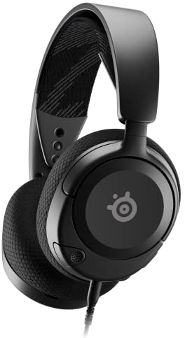 SteelSeries Arctis Nova 1 - Auriculares multisistema para juegos, controladores de alta fidelidad, audio espacial, diseño cómodo, duradero, ultraligero, micrófono con cancelación de ruido, color negro