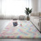 Nyescasa Hochflor Teppich Langflor Wohnzimmer Teppich Modern Flauschig Weich Rechteckig Teppich für Wohnzimmer Kinderzimmer Schlafzimmer Flur Läufer Regenbogen Shaggy Teppich Innen 160x230cm