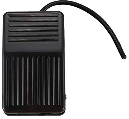 Graootoly 220V 10A SPDT antiscivolo plastica momentanea interruttore a pedale elettrico