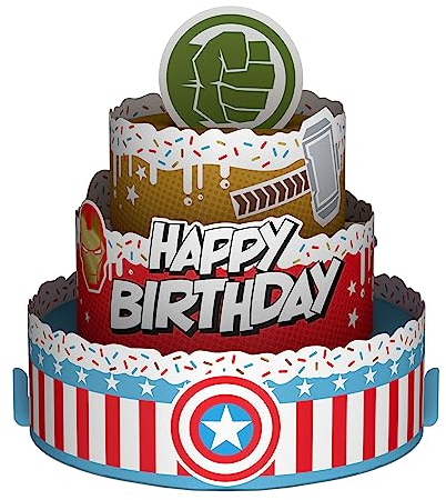 Hallmark Marvel Avengers Pop Up Card (Superhero Birthday Cake)