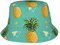 Jcakes Tropische Frucht Ananas Eimer Hüte Eimer Hüte Männer Eimer Hüte Frauen Sonnenhüte Lustige Eimer Hut, Schwarz , One size