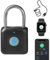 Fingerabdruck Vorhängeschloss Bluetooth Vorhängeschloss eLinkSmart Vorhängeschloss mit Fingerabdruck 1000-Nutzer der App für Fitnessstudio Schulschließfach Rucksack Gepäck Handys oder iOS Watch