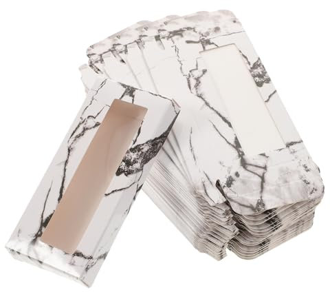 Housoutil 30pcs Empty Lash Case Portable Eyelash Box Creative Lash Case False Eyelash for Tray Holder Box