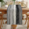 LOZULO Grau Tischläufer Vintage Läufer Tisch Landhausstil Leinen Tischläufer Deko Abwaschbar Table Runner Party Gestreift Tischdeko Outdoor Wetterfest Tischläufer 33x183 für Couchtisch