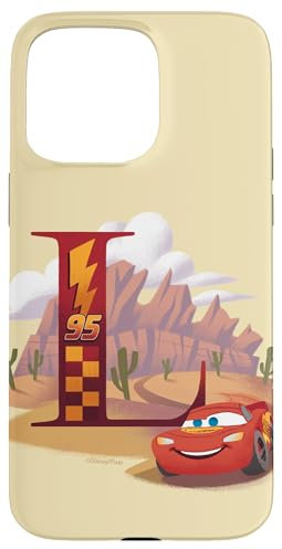 iPhone 15 Pro Max Disney & Pixar Alphabet Monogram Letter L Lightning McQueen Case