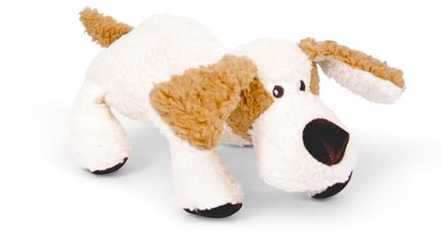 Himmelgrün® Kräuter Kuscheltiere (Bruno der Hund) mit Bio Hirseschalen und duftender Kinder Kräutermischung, 2-teilig aus 100% Baumwolle mit Zipp. Plastikfrei und naturbelassen (Hund - Bruno)