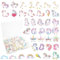 80 Stück Einhorn Tortendeko Essbar,Einhorn Kuchendeko,Essbare Tortenaufleger,Esspapier Tortendeko,Einhorn Cake Topper,für Kinder Mädchen Junge Geburtstag Baby Shower Party (Mehrfarbig - Einhorn)