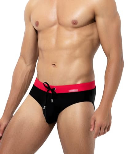 Mauro Kane Costume Slip Uomo Costumi da Bagno Uomo Swim Briefs Costume Slip Nuoto Mare e Piscina Coulisse Regolabile Vita Bassa