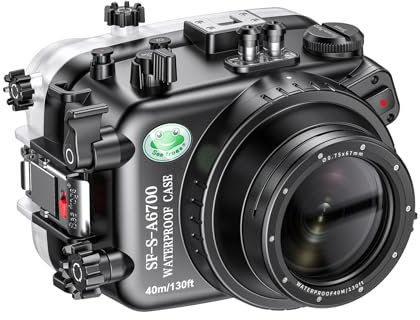 Seafrogs - Custodia subacquea per Sony A6700 10-18 mm, con porta a cupola per obiettivo, 40 m, impermeabile, per fotografia subacquea (10-18 mm + E4+FL28)