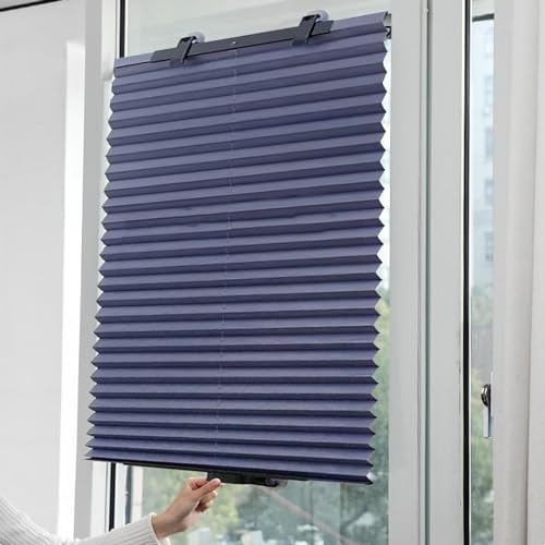 Saugnapf-Sonnenschutz-Rollos Für Fenster,Einziehbare Jalousien,Innen-Sonnenschutz-Rollos,Thermische Isolierung,Temporäre Vorhänge Für Schlafzimmer, Arbeitszimmer,65x140cm/25.6x55in
