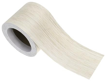 PATIKIL Nastro di Riparazione Effetto Legno 2 x33ft, Toppa Autoadesiva per Riparazioni con Texture Realistica per Porte da Pavimento, Tavoli, Armadi, Scrivanie, Acero Bianco