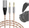 GEEKRIA Apollo Cavo audio aggiornato da XLR a doppio pin da 3,5 mm placcato argento, compatibile con cuffie HIFIMAN SUSVARA SUNDARA HE1000se, Denon AH-D9200 AH-D7200 AH-D5200 AH-D600 (5 piedi/1,5 m)