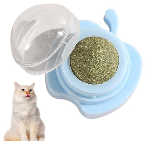 Leckereien für Katzen, Katzenminze-Bälle, Katzenminze-Leckball | Katzen-Energieball | Reinigung Zähne Spielzeug Katze Wanddekoration, Katzenminze Spielzeug Katze behandelt Katzenminze Bälle für Katzen