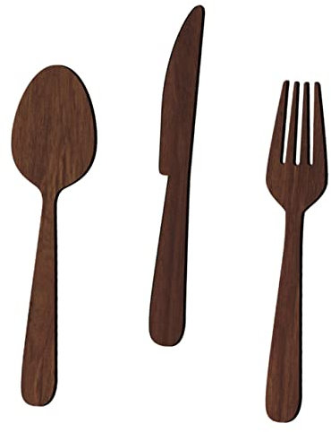 Cabilock Landhaus-wanddekoration – Küchenschilder-Set Mit Holzbesteck Für Zuhause