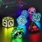ZHOORQI LED Würfel Set DND Wiederaufladbar, DND Würfel Wireless Charging, RGB Light up Würfel für Dungeons und Drachen Rollenspiel Würfel Geschenke(RGB-Shackles)