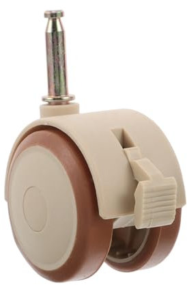 Toyvian Rueda Giratoria Pequeña Para Cuna Con Freno De Goma Silenciosa De 28 Mm, Rueda Para Armazón De Cama, Repuesto Para Muebles, Adecuado Para Movimiento Fácil y Protección Del Suelo