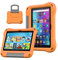 Tablet Case for 8 inch Tablets Not for Sony Nokia 8 inch Tablets(Only for 12th/14th Gen, 2022/2024 Release), DiHines Kids Case for 8 Tablet with Handle Stand, Orange