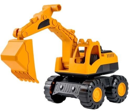 Inertia Construction Sand Toys, Excavator Toy Tractor Bulldozer Diecast Vehicle Tipping Truck, Outdoor Sandbox Car T.oy For Old Toddler Boy Kid Child, T-oy Construction Vehicles