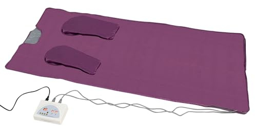 Infrared Sauna Blanket 650W Professional 1 Person Indoor Sauna with Sleeves and Remote Control Foldable Portable Home Spa for Fast Sweating Body Shape Fitness 5.9ft*31.5in (Purple)