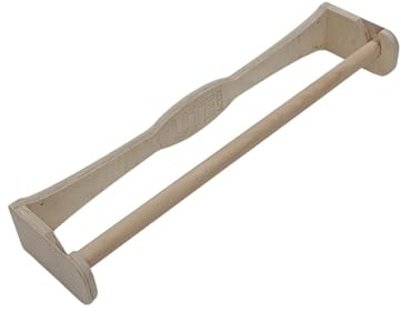 Bear On Bar – Robuste Klimmzugstange aus Holz, 72 cm, für den Innen- und Außenbereich – Wandmontage, über der Tür – einfache Montage – Turngerät für zu Hause