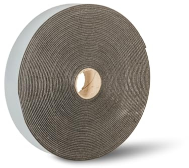 FERROELETTRA Nastro Biadesivo per Cartongesso 50mm x 20mt, Isolamento Acustico e Termico - Polietilene Espanso Spessore 3mm - Fissaggio Guide Senza Forare | Made in Italy