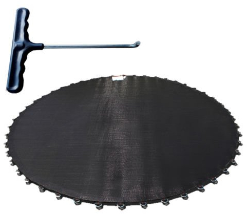 Sprungtuch für Trampolin Ø 396 cm – Ersatz-Sprungmatte mit 80 Ösen – Passend für 17,8 cm Federn – UV-beständig & wetterfest – Trampolin Ersatzteile inkl. Federspanner