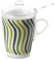 Omada Design tisaniera o tazza con filtro, coperchio e cucchiaio inclusi, 30 cl, infrangibile e lavabile in lavastoviglie, decorazione indelebile, Linea Plexart