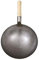 BESTHINKY Wok de Acero al Carbono pre-sazonado, Wok de Hierro Forjado a Mano, profesión Wok de Acero al Carbono Tradicional Chino Martillado Pow Wok con Mango de Madera de Olmo y Acero (32cm)