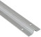 Riel de suelo plano galvanizado para puertas correderas de 2 m para atornillar para ruedas de 20 mm de diámetro.