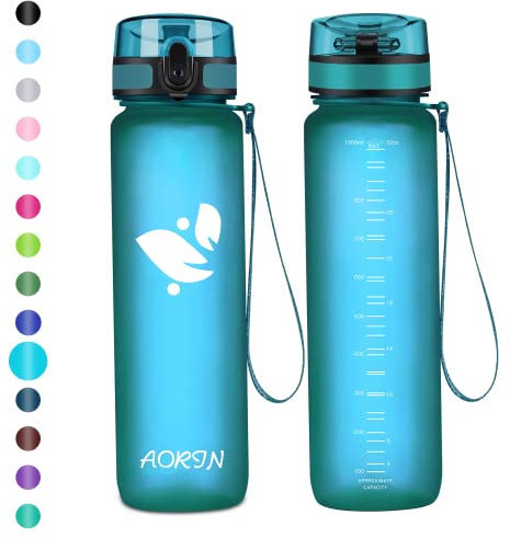 AORIN Trinkflasche - 750ml - Wasserflasche BPA-Frei & Tritan Auslaufsicher Sportflasche, Erwachsene,Trinkflasche Kinder, Fitness,Laufen,Yoga,Fahrrad,Outdoor