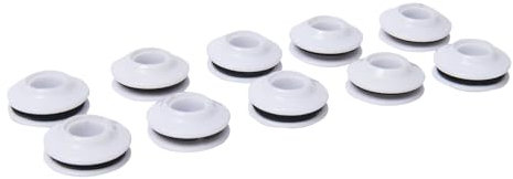 WERKA PRO Lot de 10 Oeillets pour bâches Blanc