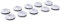 WERKA PRO Lot de 10 Oeillets pour bâches Blanc