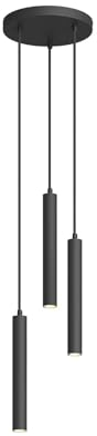 Arcchio LED Franka (Modern) in Schwarz aus Aluminium (3 flammig,) Wohnzimmerleuchte