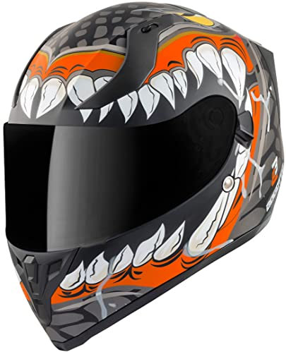 Bogotto V128 Naga Helm, schwarz matt/orange, L