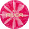 Latitude 64 Retro Burst River | Disc Golf Fairway Driver | leicht zu werfender Disc-Golf-Treiber für Anfänger | Straight Flying | 170 g + Frisbee-Disc | Einzigartige Burst-Muster | Rot