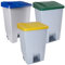 Denox PK3345 Pack Reciclaje Selectivo 80 litros c/u: 240 litros totales, en 3 contenedores, en Colores Verde/Azul/Amarillo