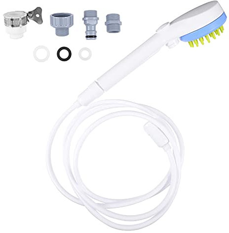 M I A Dog Washing Shower Attachment Dog Bath Brush and 2m Hose for Pet Home Cleaning Bath