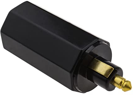 EMSea Europäischer Norm Adapter Auto Zigarettenanzünder DIN-Stecker 12V 24V Universal Schnellverschluss für Auto Motorrad