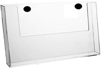 die magnetprofis Prospekthalter Acrylglas magnetisch DIN A4 Quer Transparent