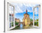 PICANOVA – Premium Leinwanddruck – Leinwandbild Bamberg Altes Rathaus im Fenster 120x80cm – Kunstdruck Auf 2cm Holz-Keilrahmen Für Schlaf- Und Wohnzimmer – Kollektion Deutschland