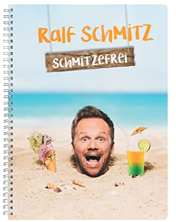 United Labels Ralf Schmitz Collegeblock – Schmitzefrei Notizblock Spiralblock DIN A4 80 Blatt kariert gelocht perforiert