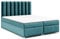 Best for Home Boxspringbett mit Bettkasten Trinity K-10 Bonellfederkern inkl. Topper 160x200 Türkis