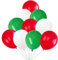 25PCS Latex Balloons 12'' Red White Green Football World Cup Team Fan Supporter