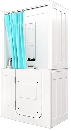 AcquaVapore Seniorendusche und Sitzwanne Kombination Wanne mit Tür S08D-TH-A-L 68x110x205cm