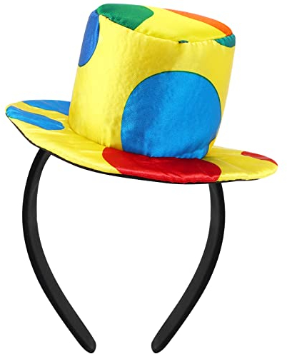TOYANDONA Clown-Stirnband Clown-Hut Karnevalskostüm Lustige Performance-Stütze Clown-Kopfschmuck Für Erwachsene Kinder