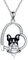 Französische Bulldoggen Halskette Sterling Silber Bulldoggen Schmuck Haustier Hundeliebhaber Geschenke für Frauen und Mädchen