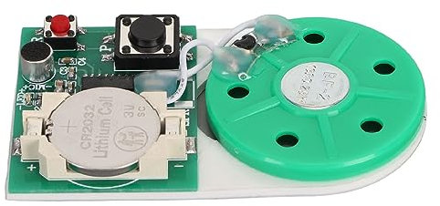 25 Sekunden DIY Soundchip Modul, Professionelles Tastenaufnahmemodul mit Doppelseitigem Klebeband, für Grußkarten